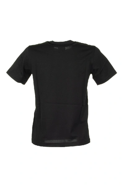 Shop Burberry Shotover Logo Print Cotton T-shirt In Black