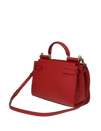 Shop Dolce & Gabbana Sicily Red Bag In Marrone, Multicolore