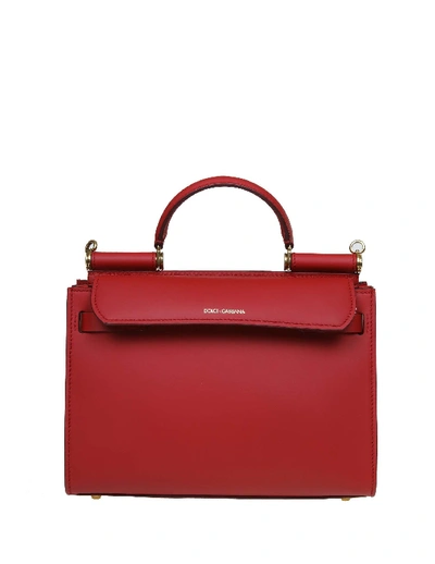 Shop Dolce & Gabbana Sicily Red Bag In Marrone, Multicolore