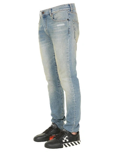 Shop Off-white Skinny Fit Jeans In White