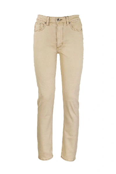 Shop Burberry Skinny Fit Washed Japanese Denim Jeans In Honey