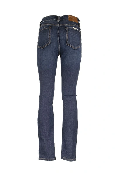 Shop Max Mara Maxmara Skinny-fit Denim Jeans In Midnightblue