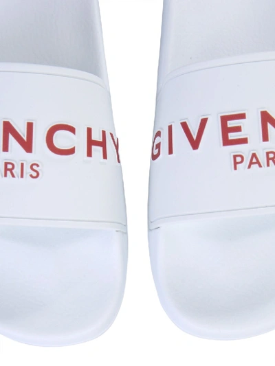 Shop Givenchy Slide Sandals In White