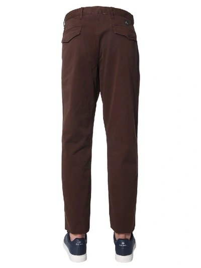 Shop Ps By Paul Smith Slim Fit Pants In Brown
