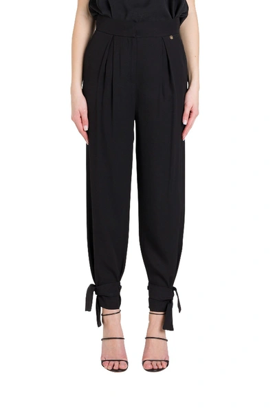 Shop Liu •jo Slouchy Trousers In Black