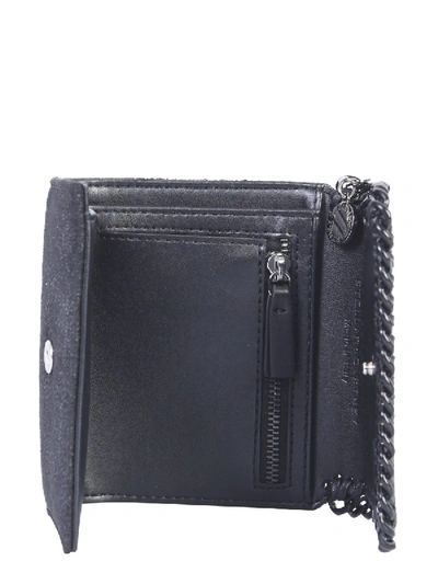 Shop Stella Mccartney Small Falabella Wallet In Black
