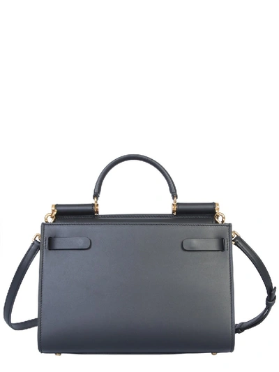 Shop Dolce & Gabbana Small Sicily 62 Bag In Black