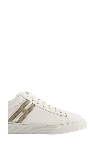 Shop Hogan Sneakers - H365 Beige, White In Beige, White​​​​​​​