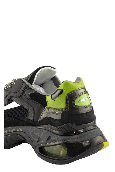 Shop Premiata Sneakers Black/green