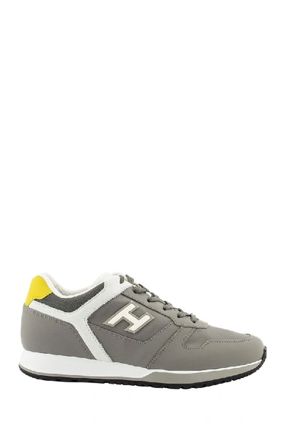 Shop Hogan Sneakers H321 Grey, Yellow In Grey/yellow