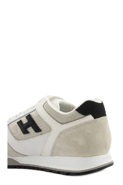 Shop Hogan Sneakers H321 White In White/blue
