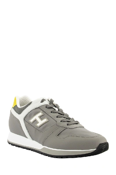 Shop Hogan Sneakers H321 Grey, Yellow In Grey/yellow