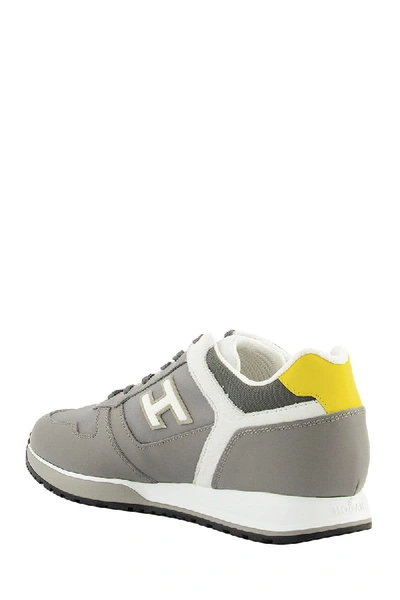 Shop Hogan Sneakers H321 Grey, Yellow In Grey/yellow