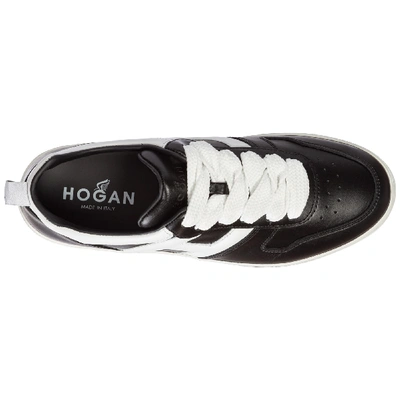 Shop Hogan Sneakers H449 White In Marrone