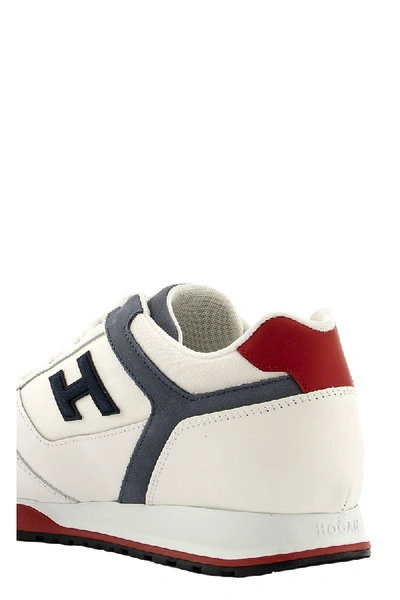 Shop Hogan Sneakers H321 White, Red, Grey