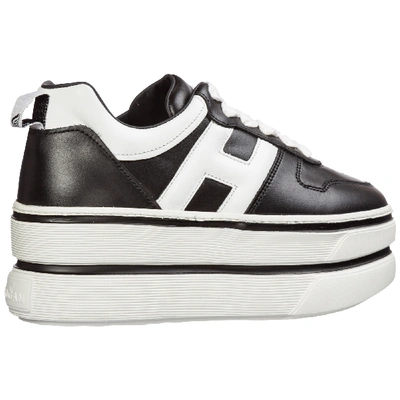 Shop Hogan Sneakers H449 White In Marrone