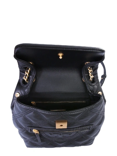 Shop Tory Burch Soft Fleming Backpack In Black