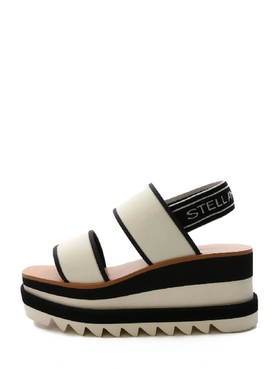 Shop Stella Mccartney Sporty Platform Sandals In White