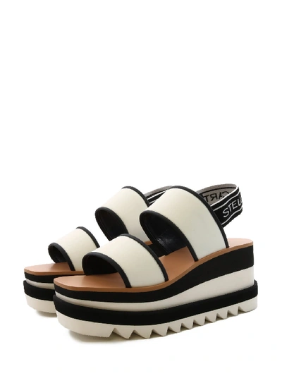 Shop Stella Mccartney Sporty Platform Sandals In White