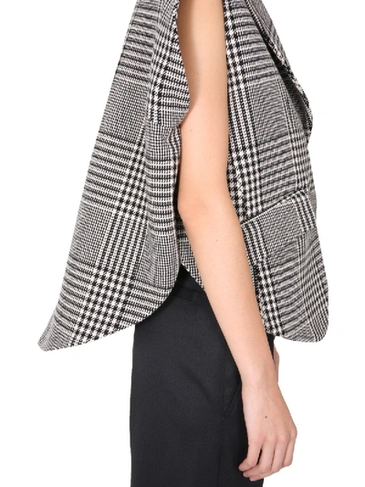 Shop Mm6 Maison Margiela Square Vest In Grey