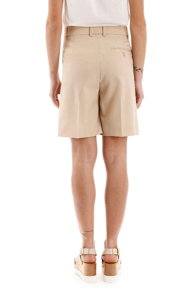 Shop Stella Mccartney Amber Shorts In Straw