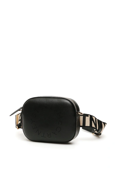 Shop Stella Mccartney Beltbag With Perforated Logo In Black