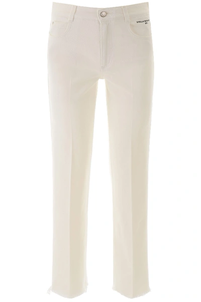 Shop Stella Mccartney Cropped Jeans In Organic White