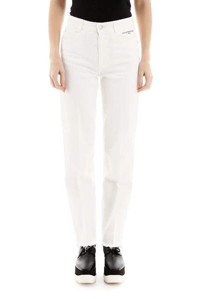 Shop Stella Mccartney Cropped Jeans In Organic White