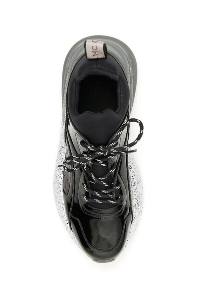 Shop Stella Mccartney Eclypse Sneakers In Black White Black