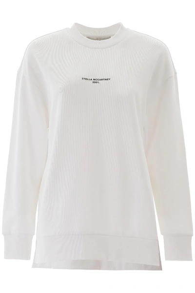 Shop Stella Mccartney Logo Sweatshirt In Pure White