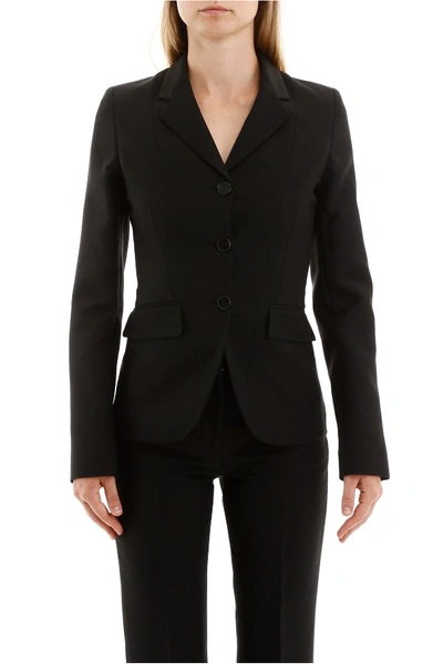 Shop Stella Mccartney Mikado Jacket In Black
