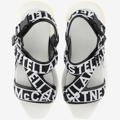 Shop Stella Mccartney Sandals In Black-whit