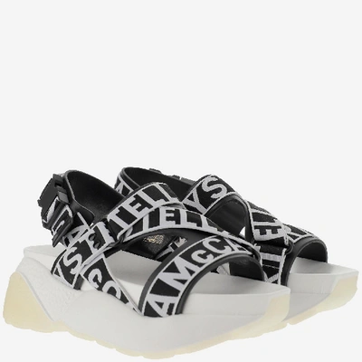 Shop Stella Mccartney Sandals In Black-whit