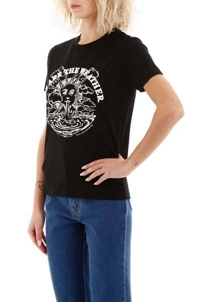 Shop Stella Mccartney We Are The Weather T-shirt In Black