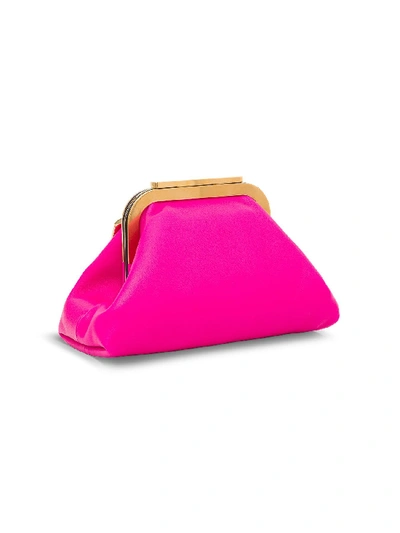 Shop Valentino Supervee Nappa Clutch In Pink