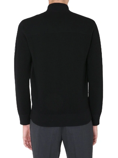 Shop Z Zegna Sweater With Zip In Black