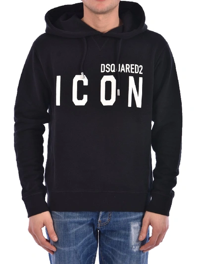 Shop Dsquared2 Sweatshirt Icon Black