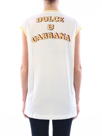 Shop Dolce & Gabbana T-shirt Free Love White