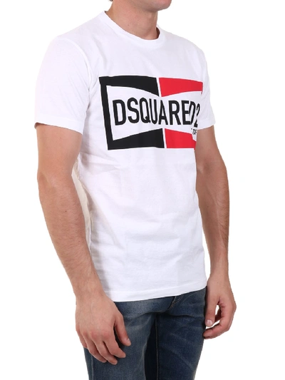 Shop Dsquared2 T-shirt Logo White
