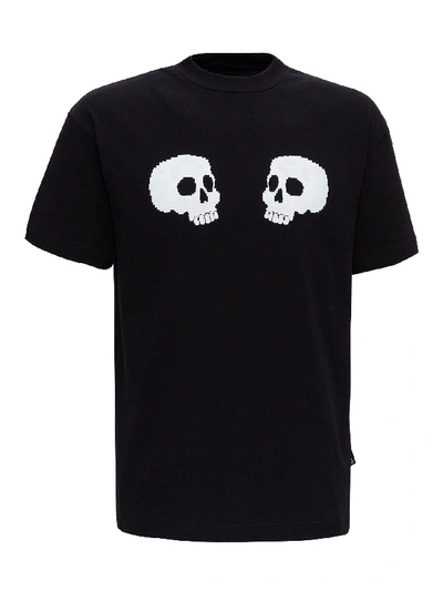 Shop Palm Angels T-shirt Skull In Black