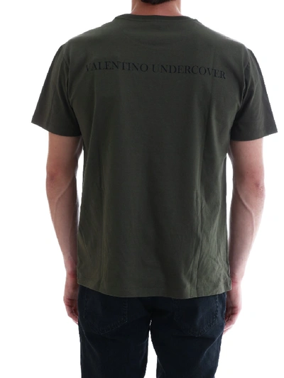 Shop Valentino T-shirt Ufo Vu In Green