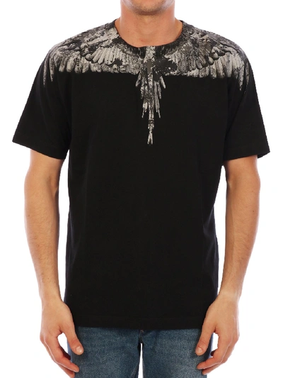 Shop Marcelo Burlon County Of Milan T-shirt Wings Black