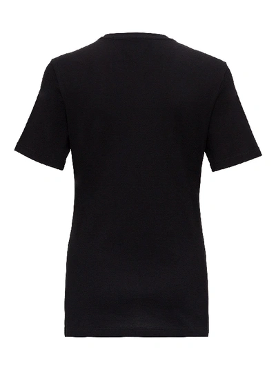 Shop Versace T-shirt With Logo Print In Black