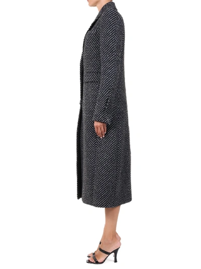 Shop Off-white Tailored Wool Coat In Grey