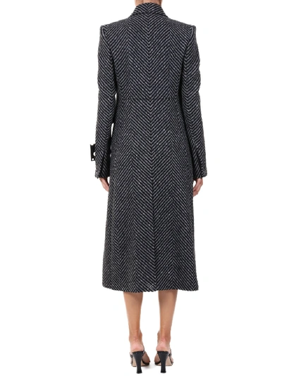 Shop Off-white Tailored Wool Coat In Grey