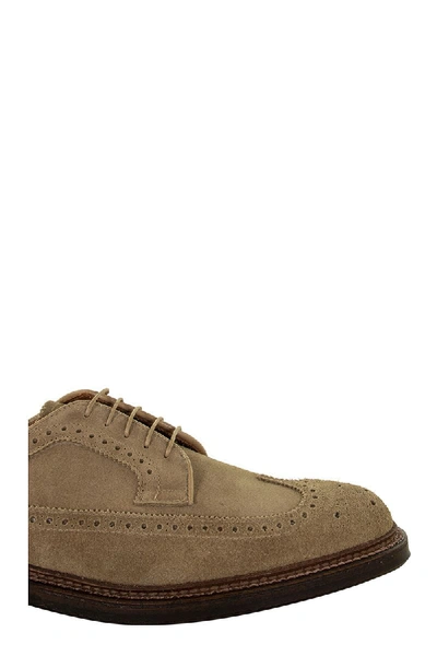 Shop Alden Shoe Company Alden Tan Suede Longwing In Honey