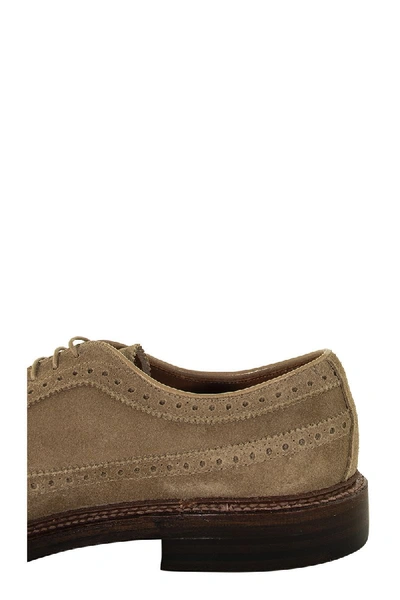 Shop Alden Shoe Company Alden Tan Suede Longwing In Honey