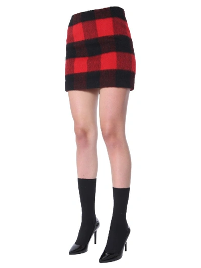 Shop Dsquared2 Tartan Mini Skirt In Multicolour