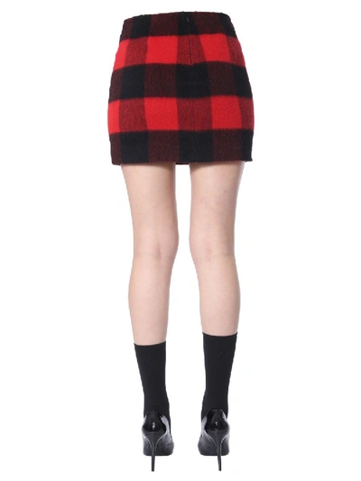 Shop Dsquared2 Tartan Mini Skirt In Multicolour