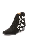 TOGA Buckled Suede Booties